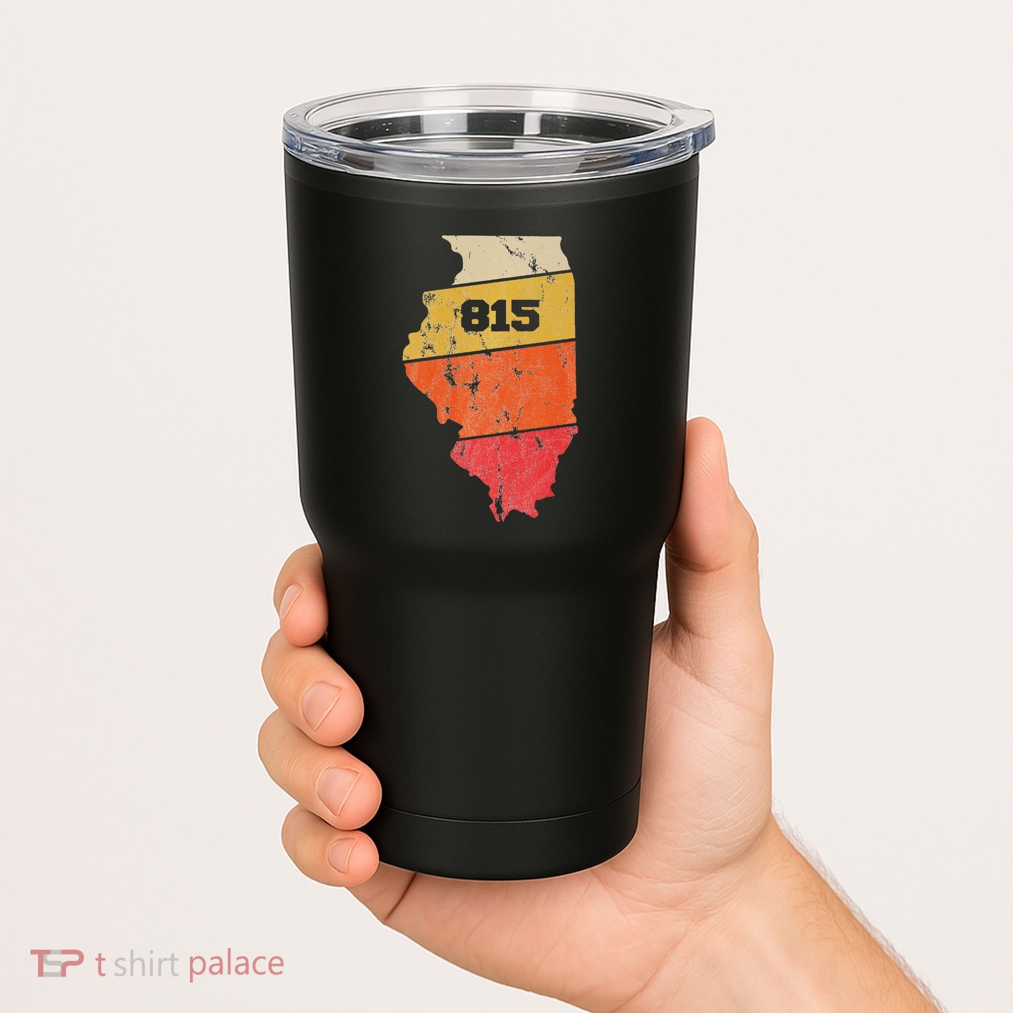 Illinois Retro Local Map Heart Area Code 815 Tumbler