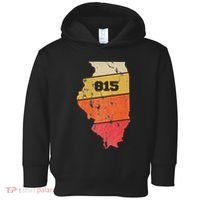 Illinois Retro Local Map Heart Area Code 815 Toddler Hoodie thumb 0