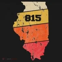 Illinois Retro Local Map Heart Area Code 815 Toddler Hoodie thumb 2
