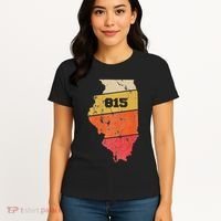 Illinois Retro Local Map Heart Area Code 815 Women's T-Shirt thumb 4