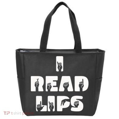I Read Lips Sign Language Awareness Tote Bag