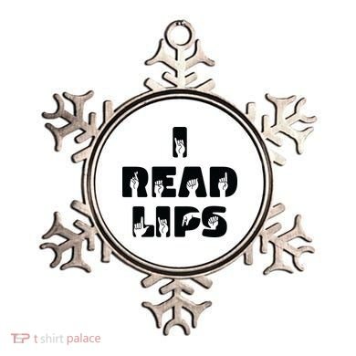 I Read Lips Sign Language Awareness Ornament
