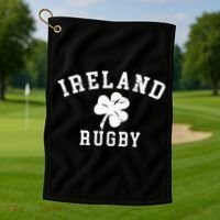 IRELAND RUGBY Lucky Clover Rugby Golf Towel thumb 1