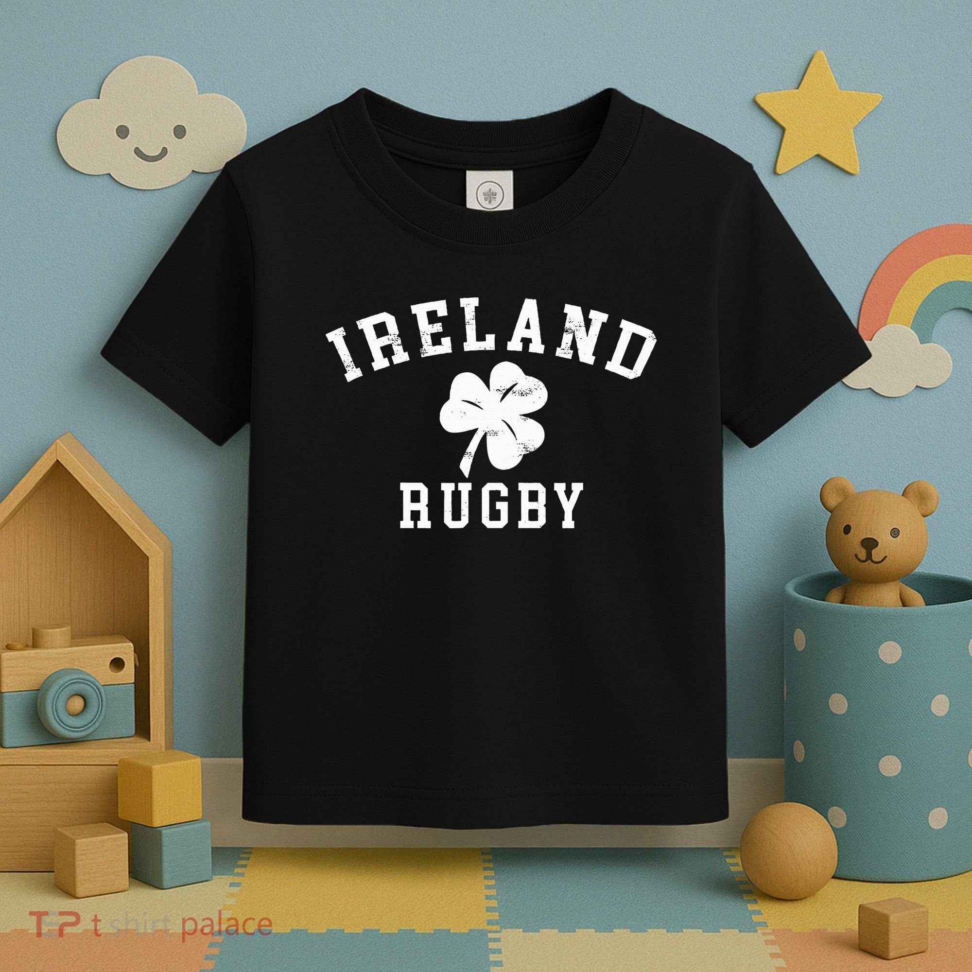 IRELAND RUGBY Lucky Clover Rugby Toddler T-Shirt