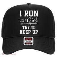 I Run Like A Girl Try To Keep Up Cardio Workout Hat thumb 0