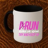I Run Like Try And Keep Up Outdoor Gift Coffee Mug thumb 2
