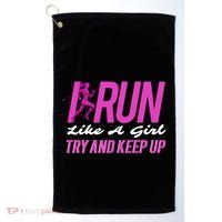 I Run Like Try And Keep Up Outdoor Gift Golf Towel thumb 0