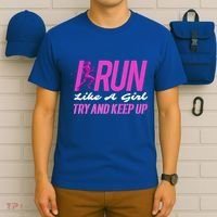I Run Like Try And Keep Up Outdoor Gift T-Shirt thumb 6