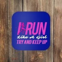I Run Like Try And Keep Up Outdoor Gift Coaster thumb 0