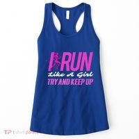 I Run Like Try And Keep Up Outdoor Gift Women's Tank Top thumb 0
