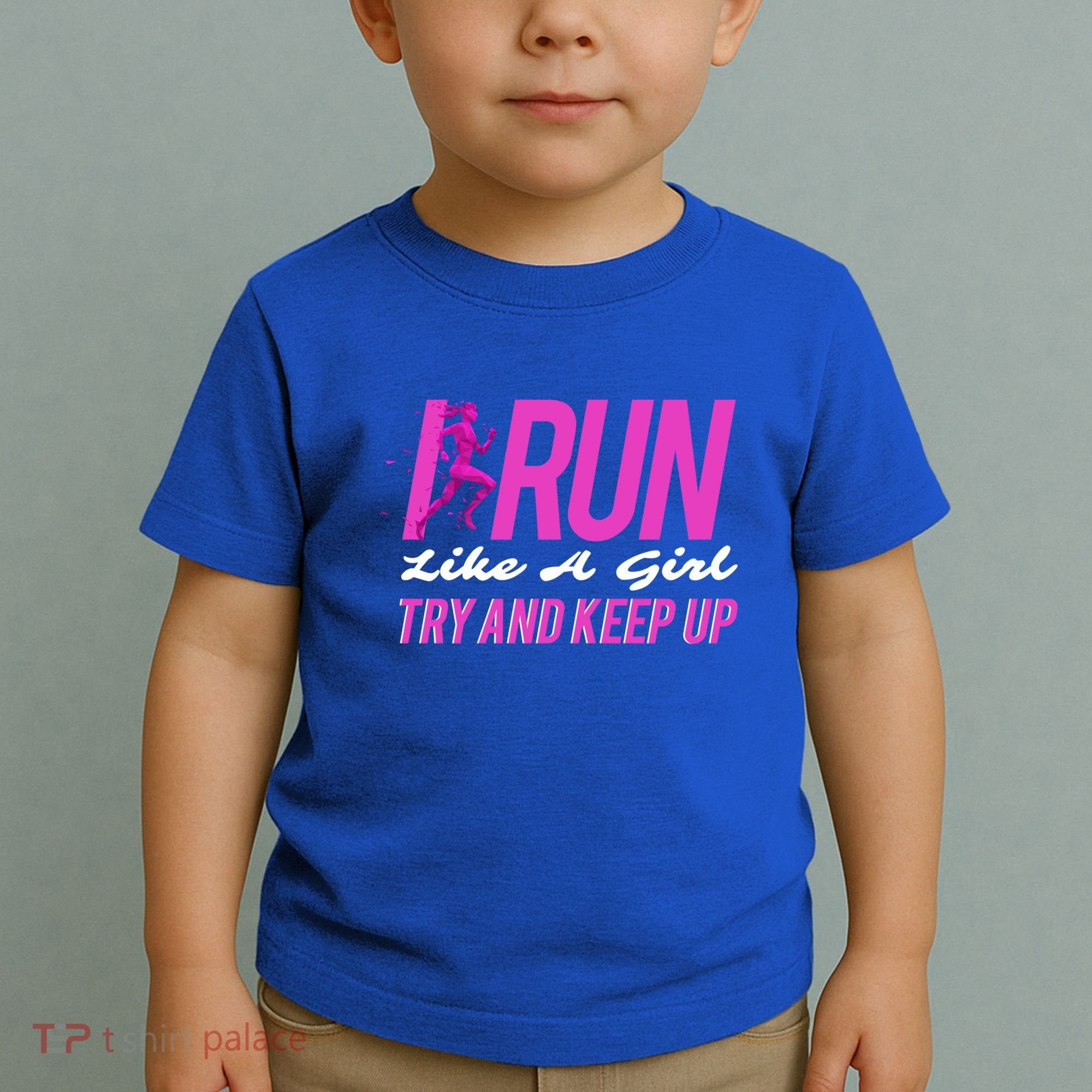 I Run Like Try And Keep Up Outdoor Gift Toddler T-Shirt