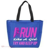 I Run Like Try And Keep Up Outdoor Gift Tote Bag thumb 0
