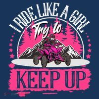 I Ride Like A Girl Try To Keep Up I Quad ATV Offroad Wo Beanie thumb 2
