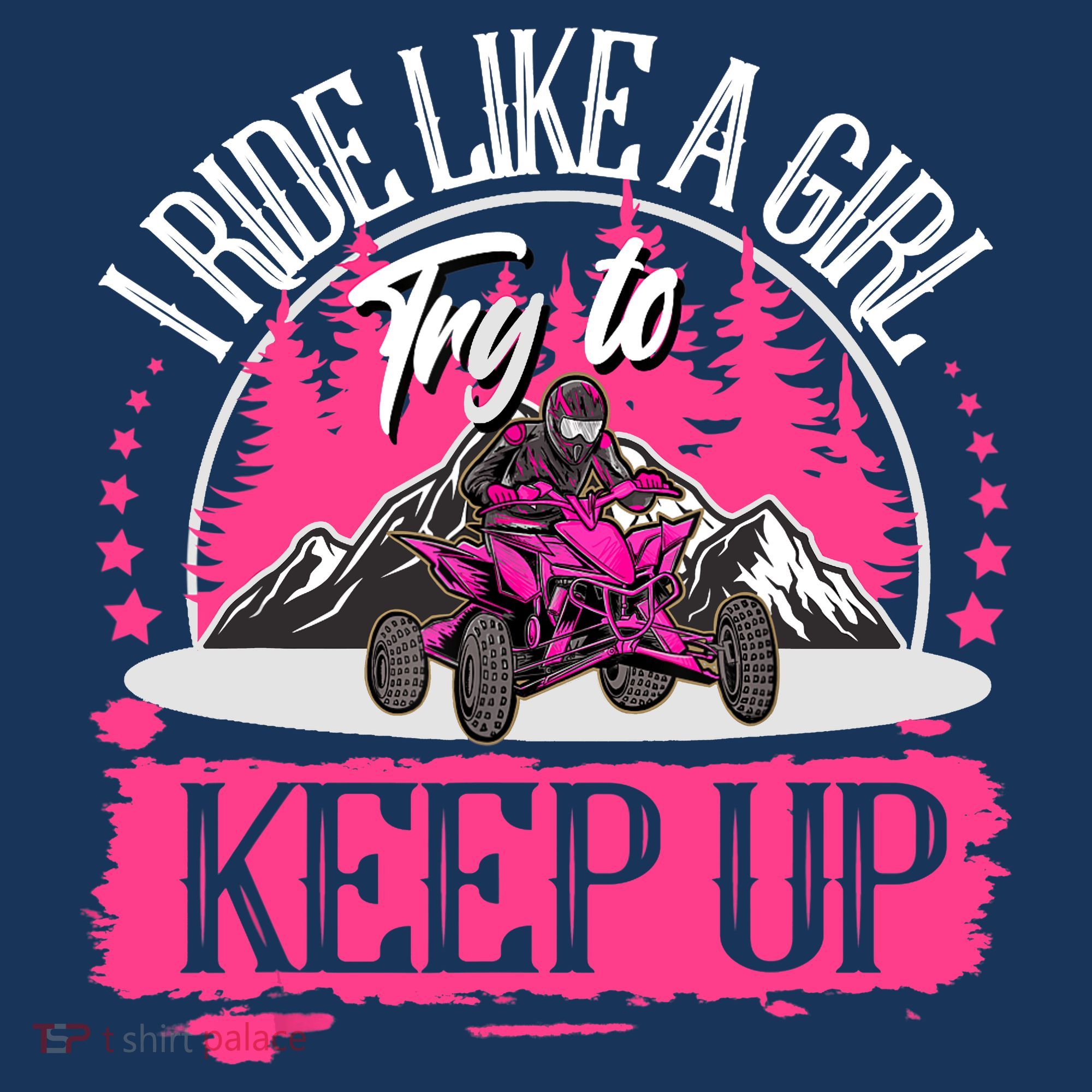 I Ride Like A Girl Try To Keep Up I Quad ATV Offroad Wo Baby Bodysuit