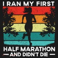I Ran My First Half Marathon And DidnT Die Funny Running Gift Ornament thumb 1