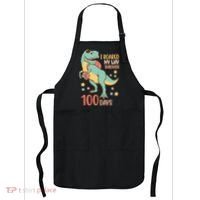 I Roared My Way Through 100 Days Dinosaur Apron thumb 0