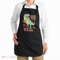 I Roared My Way Through 100 Days Dinosaur Apron thumb 2