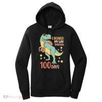 I Roared My Way Through 100 Days Dinosaur Women's Hoodie thumb 0