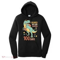 I Roared My Way Through 100 Days Dinosaur Women's Hoodie thumb 0