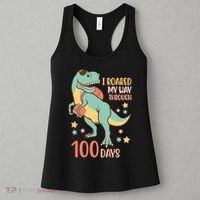 I Roared My Way Through 100 Days Dinosaur Women's Tank Top thumb 3