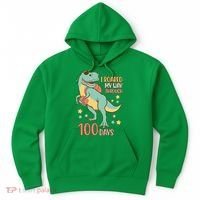 I Roared My Way Through 100 Days Dinosaur Hoodie thumb 0