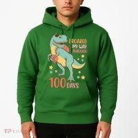 I Roared My Way Through 100 Days Dinosaur Hoodie thumb 2
