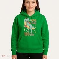 I Roared My Way Through 100 Days Dinosaur Hoodie thumb 5