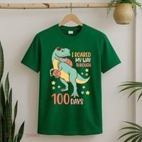 I Roared My Way Through 100 Days Dinosaur T-Shirt thumb 2
