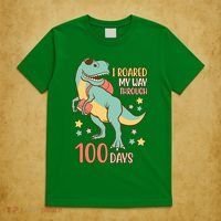 I Roared My Way Through 100 Days Dinosaur T-Shirt thumb 5