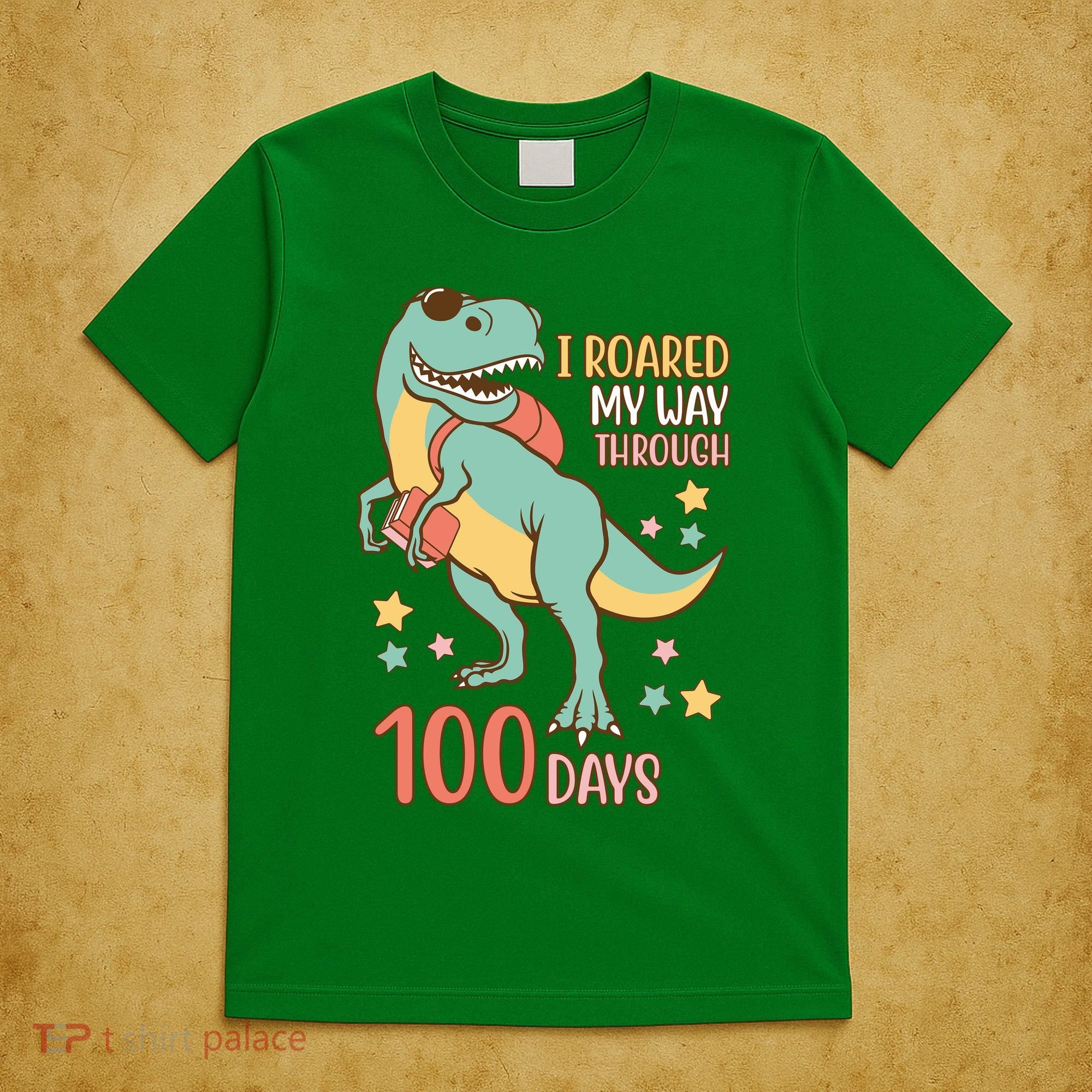 I Roared My Way Through 100 Days Dinosaur T-Shirt