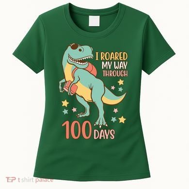 I Roared My Way Through 100 Days Dinosaur Women's T-Shirt