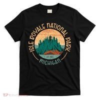 Isle Royale Michigan National Park Moose Sillhouete T-Shirt thumb 0