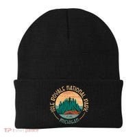 Isle Royale Michigan National Park Moose Sillhouete Beanie thumb 0