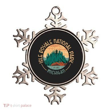 Isle Royale Michigan National Park Moose Sillhouete Ornament