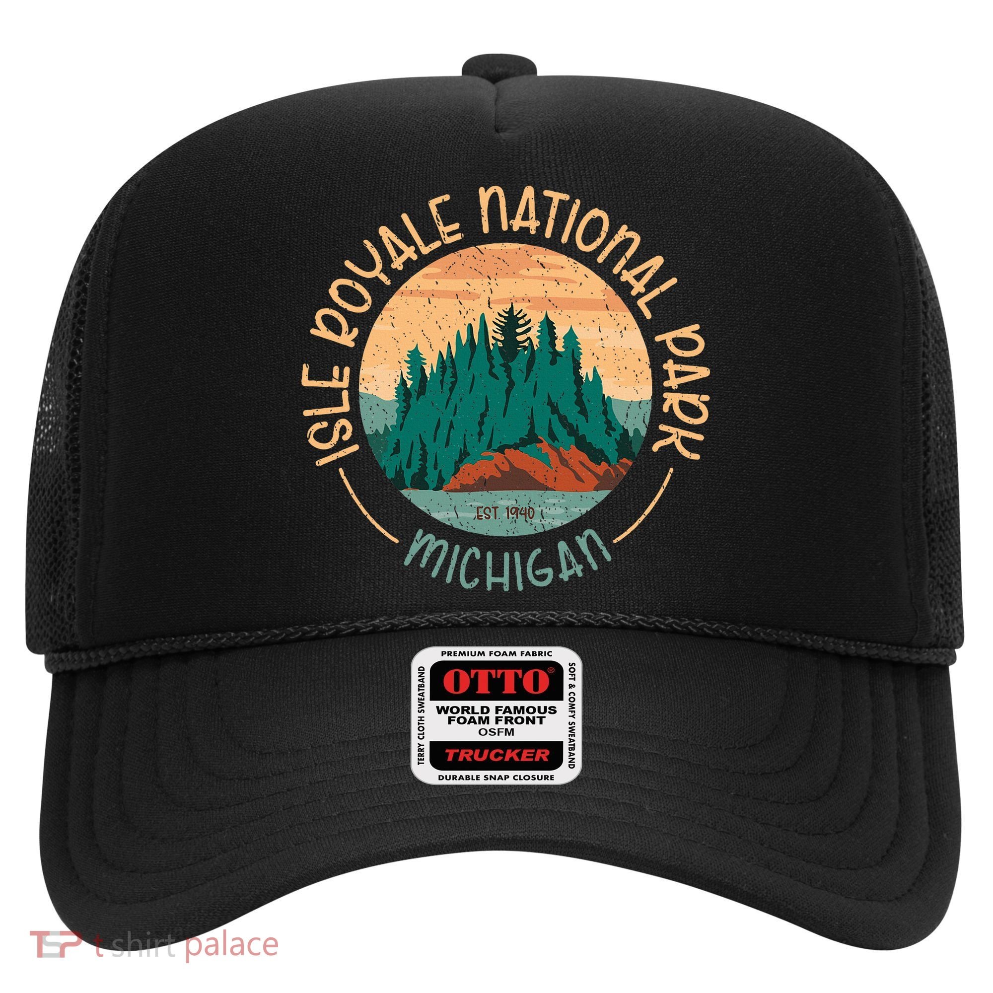 Isle Royale Michigan National Park Moose Sillhouete Hat