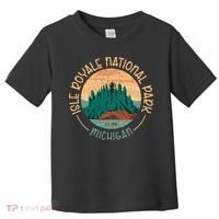 Isle Royale Michigan National Park Moose Sillhouete Toddler T-Shirt thumb 0