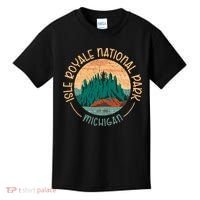 Isle Royale Michigan National Park Moose Sillhouete Kids T-Shirt thumb 0