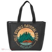 Isle Royale Michigan National Park Moose Sillhouete Tote Bag thumb 0
