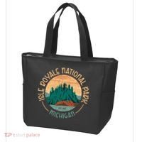 Isle Royale Michigan National Park Moose Sillhouete Tote Bag thumb 3