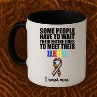 I Raised My Hero Autism Awareness Quote Coffee Mug thumb 2