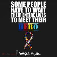 I Raised My Hero Autism Awareness Quote Ornament thumb 1