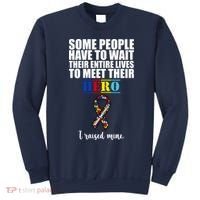 I Raised My Hero Autism Awareness Quote Sweatshirt thumb 0