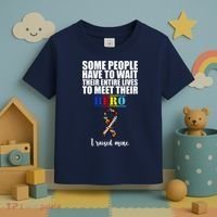 I Raised My Hero Autism Awareness Quote Toddler T-Shirt thumb 3