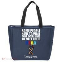 I Raised My Hero Autism Awareness Quote Tote Bag thumb 0