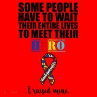 I Raised My Hero Autism Awareness Quote Santa Hat thumb 1