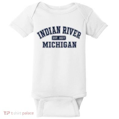 Indian River Michigan Vintage Baby Bodysuit