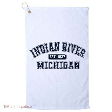 Indian River Michigan Vintage Golf Towel