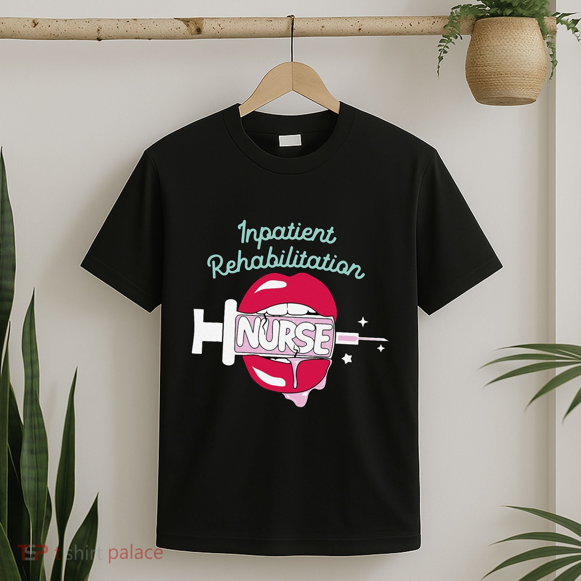 Inpatient Rehabilitation Nurse Rn Rehab Nursing Hot Lips T-Shirt