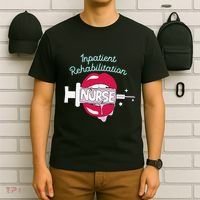 Inpatient Rehabilitation Nurse Rn Rehab Nursing Hot Lips T-Shirt thumb 6