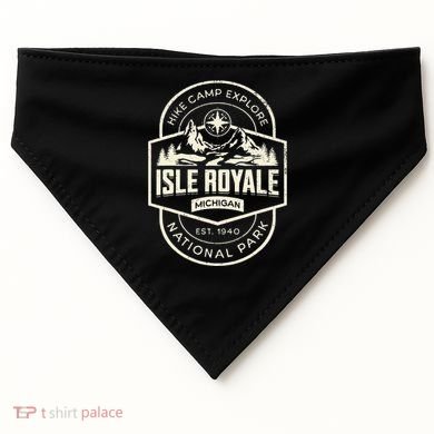 Isle Royale National Park USA-Made Doggie Bandana